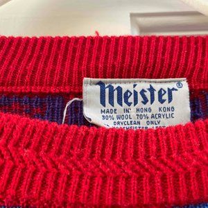 Vintage Nineties Men's Ski Sweater Size XL